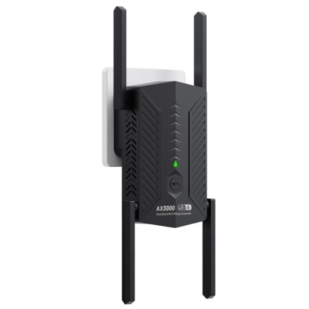 Repetidor extensor AX3000 WiFi 6, amplificador de señal Dual Band 2,4G