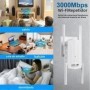 Repetidor extensor AX3000 WiFi 6, amplificador de señal Dual Band 2,4G