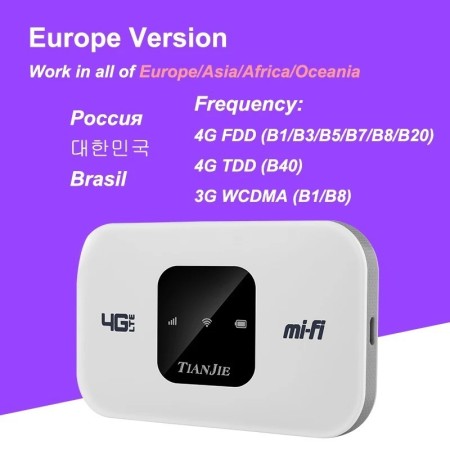TIANJIE-enrutador Wifi 4G de 150Mbps, tarjeta Sim, módem inalámbrico F