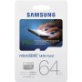 Samsung MB-MG64EA/EU - Tarjeta Micro SDXC de 64 GB (Incluye Adaptador, Clase 10, UHS-I U3, 90 MB/s)