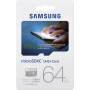 Samsung MB-MG64EA/EU - Tarjeta Micro SDXC de 64 GB (Incluye Adaptador, Clase 10, UHS-I U3, 90 MB/s)