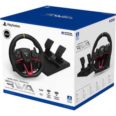HORI Wireless Racing Wheel Apex for Playstation 5, PlayStation 4 and Windows 11/10