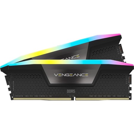 Corsair Memoria de ordenador VENGEANCE RGB DDR5 RAM 32 GB (2 x 16 GB) 7200 MHz CL34 compatible con Intel XMP iCUE, negra