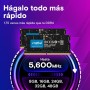 Crucial RAM 32GB Kit (2x16GB) DDR5 5600MHz (o 5200MHz o 4800MHz) Memoria del ordenador Portátil CT2K16G56C46S5