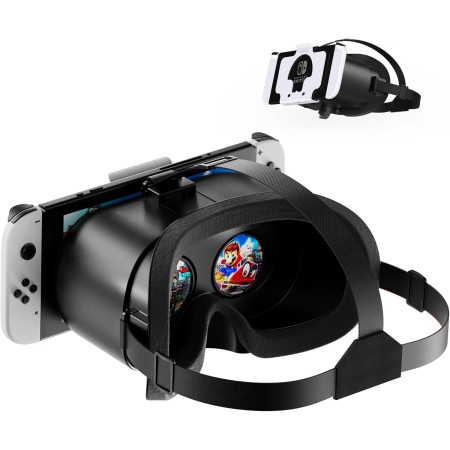 Gafas de realidad virtual Nintendo Switch con lentes HD ajustables y cómoda diadema, gafas Labo VR Kit de gafas 3D para
