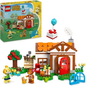 LEGO Animal Crossing La Visita de Canela Juguete de Construcción Creativa con 2 Minifiguras de Personajes del Videojuego (Canela