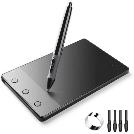 Huion H420 Tableta de dibujo gráfico Pad de firma con lápiz óptico dig