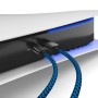 Cable de carga PS5 de nylon de 3 m para el mando de Playstation 5, cable USB C a C, USB 3.1 (USB 3.0), cable de carga, cubierta