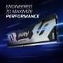 Kingston Fury Renegade DDR5 Silver/Black XMP 32GB 6400MT/s CL32 DIMM Desktop Gaming Memory (Kit of 2) - KF564C32RSK2-32