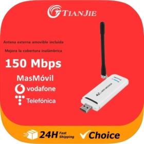 TIANJIE UF901 Modem Inalámbrico USB Mini Portátil Universal 4G, con Fu