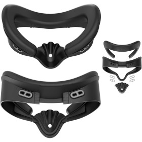 TRANSNOVO Face Cover Pad Interfaz Facial Compatible con Meta Quest 3S Accesorios, Almohadilla de Espuma de PU Resistente al