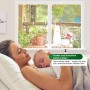 Mosquitera para Ventana 2 Set - 150 x 180 CM - BLANCA, No es Necesario Taladrar, CON Cúter, Adhesivo, Se Puede Cortable DIY