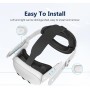 BeisDirect Correa de cabeza para auriculares Meta Quest 3 VR, repuesto Elite, soporte ligero mejorado y comodidad