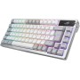 ASUS ROG Azoth White RGB Teclado Gaming (QWERTZ Layout, 75% de factor de forma de teclado, conmutadores mecánicos ROG NX,