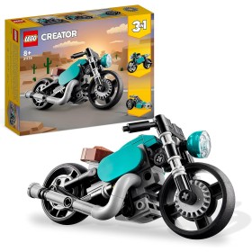 LEGO Creator 3-en-1 Moto Clásica, Bici Callejera o Coche Dragster, Vehículos de Juguete para Niños y Niñas Pequeños, Idea de