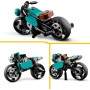 LEGO Creator 3-en-1 Moto Clásica, Bici Callejera o Coche Dragster, Vehículos de Juguete para Niños y Niñas Pequeños, Idea de