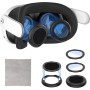 Kit de Lentes Antivaho para Meta Quest 3, Cubierta Protectora Compatible Con Oculus Quest 3, Accesorios Espaciadores de Gafas
