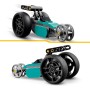 LEGO Creator 3-en-1 Moto Clásica, Bici Callejera o Coche Dragster, Vehículos de Juguete para Niños y Niñas Pequeños, Idea de