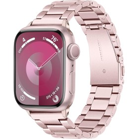 TRUMiRR Reemplazo para Apple Watch Series 9 8 7 41mm/SE (2.Generation) 40mm Pulsera, Correa de Reloj de Acero Inoxidable Pulsera