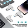 LZKNZT Memoria USB C 512GB Pendrive Dual 2 en 1 USB C OTG Metal Pen Drive Memoria Externa Impermeable Memoria USB 512GB Tipo C