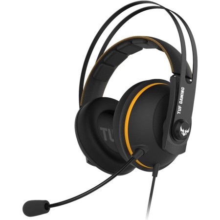 ASUS TUF Gaming H3 Gun Silver Gaming Headset with virtual 7.1 Surround, Tough stainless-steel headband and fast cooling ear