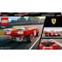 LEGO 76906 Speed Champion 1970 Ferrari 512 M, Coche de Carreras de Juguete para Niños, Deportivo Rojo con Mini Figura de