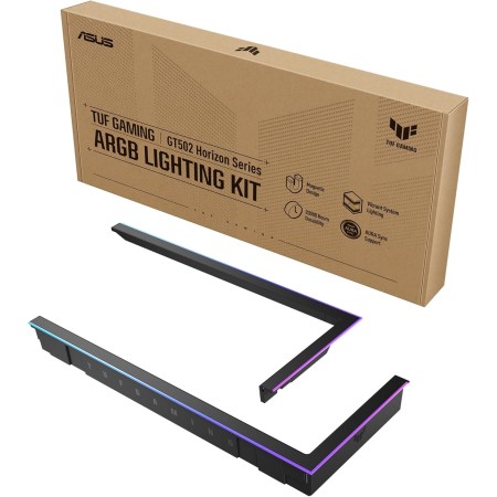 ASUS TUF Gaming GT502 Horizon, Caja ATX para Torres Medianas, diseño panorámico, Doble cámara, Zonas de refrigeración
