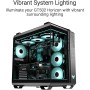 ASUS TUF Gaming GT502 Horizon, Caja ATX para Torres Medianas, diseño panorámico, Doble cámara, Zonas de refrigeración