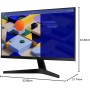 Samsung LS24C312EAUXEN - Monitor de 24" FullHD (1920 x 1080, 16:9, 75Hz, 5ms, Diseño sin Bordes, LED, Panel IPS, AMD FreeSync,