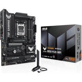 ASUS TUF GAMING B850-PLUS WIFI - Placa base AMD ATX, 14+2+1 etapas de potencia DrMOS 80A, DDR5, PCIe 5.0, 3 ranuras M.2, WiFi 7,