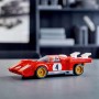 LEGO 76906 Speed Champion 1970 Ferrari 512 M, Coche de Carreras de Juguete para Niños, Deportivo Rojo con Mini Figura de