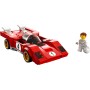 LEGO 76906 Speed Champion 1970 Ferrari 512 M, Coche de Carreras de Juguete para Niños, Deportivo Rojo con Mini Figura de