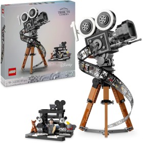 LEGO | Disney Cámara en Homenaje a Walt Disney, Set Conmemorativo, Maqueta para Construir para Adultos con las Minifiguras de