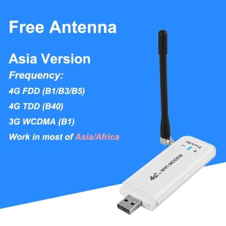 TIANJIE-enrutador WiFi 4G, tarjeta Micro SIM, módem USB LTE inalámbric