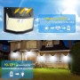 Luz Exterior Solar LED Jardin: 248 LED Luces Solares de 3 Modos Sensor Movimiento con 270° Iluminacion Solar Exteriores Lampara
