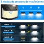 Luz Exterior Solar LED Jardin: 248 LED Luces Solares de 3 Modos Sensor Movimiento con 270° Iluminacion Solar Exteriores Lampara