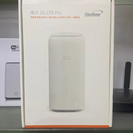FiberHome 5G CPE Pro LG6851F WiFi 7 enrutador BE7200 puertos Ethernet 