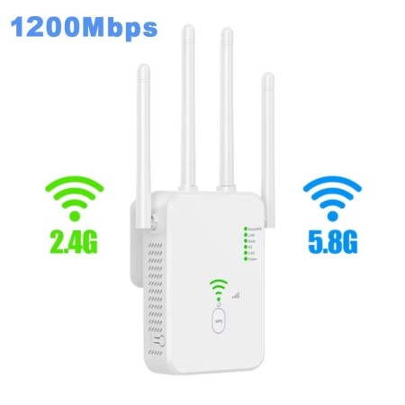 Repetidor WiFi 6 AX1500 de doble banda 2,4G y 5GHz enrutador extensor 