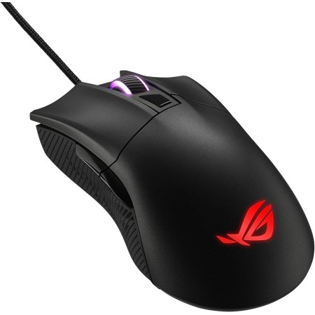 ASUS ROG Gladius II Core Lightweight, Ergonomic, Wired Optical Gaming Mouse with 6200-DPI Sensor, ROG-Exclusive Switch-Socket