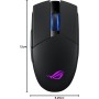 ASUS ROG Strix Impact II ambidextrous, Ergonomic Gaming Mouse with 6,200 dpi Optical Sensor, Lightweight Design and Aura Sync