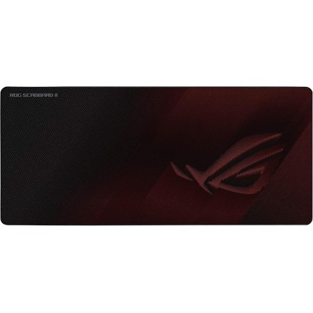ASUS ROG Sheath Extended Soft Cloth Gaming Mouse Pad with Smooth Gliding Surface and Non-Slip Base - Black/Red