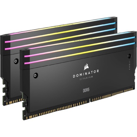 CORSAIR Dominator Titanium DDR5 RGB Kit de Mejora de La Iluminación – 2X Módulos – 0 GB RAM – CORSAIR Compatible con iCUE –