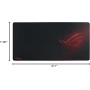 ASUS ROG Sheath Extended Soft Cloth Gaming Mouse Pad with Smooth Gliding Surface and Non-Slip Base - Black/Red