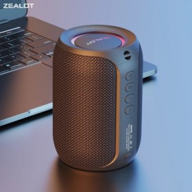 Zealot-S32PRO Potente Altavoz Bluetooth, Bajo Inalámbrico, Luz LED, Al