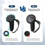 AMVR Funda de Agarre Controlador Compatible con Meta/Oculus Quest 3S/Quest 3 Accesorios, Tapa de Apertura de Batería y Protector