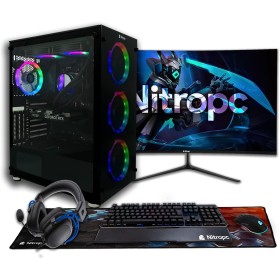 NitroPC - Pack Nitro Plus | PC Gaming Completo (Intel i9 12900K 16/24 5.2GHz, RTX 4070 Super 12GB, RAM 32GB, M2 2TB, Windows 11,