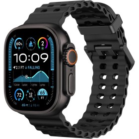 Astorgos Correa Transpirable Ocean Watch Compatible con Apple Watch Ultra 2/Ultra 49mm,Series 10 46mm,9/8/7 45mm,SE2/SE/6/5/4