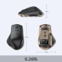 iClever Ratón Bluetooth, Modo Dual: Bluetooth + 2.4G inalámbrico. Ratón silencioso, Recargable, utilizable hasta en 3