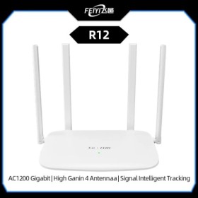 FEIYI AC1200 Enrutador WiFi inalámbrico de doble banda 2,4G 5,0 GHz 4 
