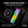 Corsair Vengeance RGB DDR5 32GB (2x16GB) 6400MHz C32 Memoria de Sobremesa Optimizada de Intel (Iluminación Dinámica Diez Zonas,